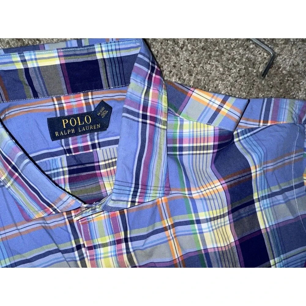 Polo‎ Ralph Lauren Men's Button Up Shirt Long Sleeve Extra Large/XL Plaid